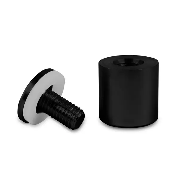 Afstandhouder | RVS | Zwart (Mat) | Per Stuk | Ø19x19mm