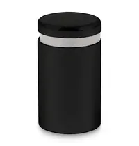 Luxus Afstandhouder | RVS | Zwart (Mat) | Per Stuk | Ø19x25mm