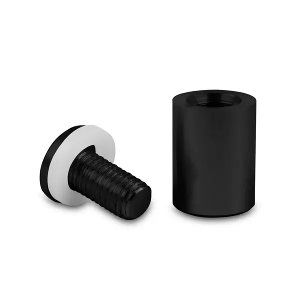 Afstandhouder | RVS | Zwart (Mat) | Per Stuk | Ø19x25mm