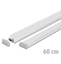 Luxus Posterrails | STANDARD | Aluminium | Zilvergrijs | Lengte 60cm