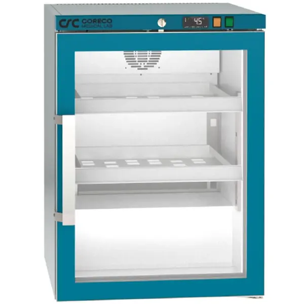 Medische Koelkast | LABORATORY | 145L | Grijs/Blauw | +2°C/+15°C | Geforceerd | Temperatuur-/Deuralarm | Licht Ontvlambare Medicatie | 600x600x830(h)mm
