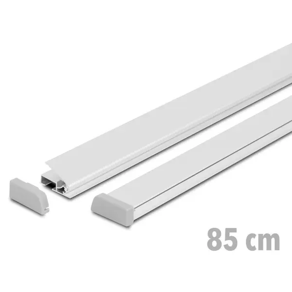Posterrails | STANDARD | Aluminium | Zilvergrijs | Lengte 85cm