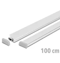 Luxus Posterrails | STANDARD | Aluminium | Zilvergrijs | Lengte 100cm