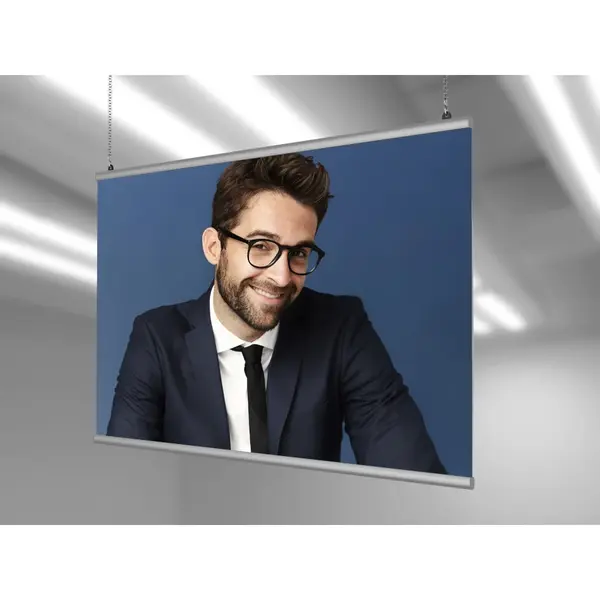 Posterrails | STANDARD | Aluminium | Zilvergrijs | Lengte 200cm