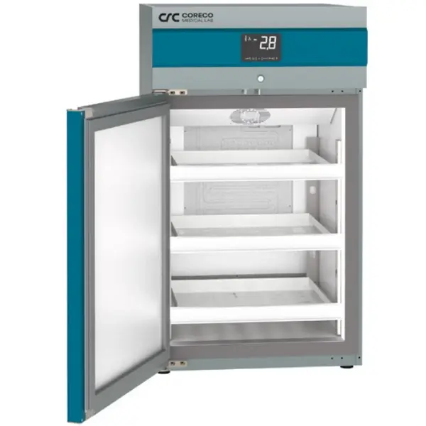 Medische Koelkast | LABORATORY | 175L | Grijs/Blauw | +2°C/+15°C | Geforceerd | Temperatuur-/Deuralarm | Licht Ontvlambare Medicatie | 600x650x1020(h)mm