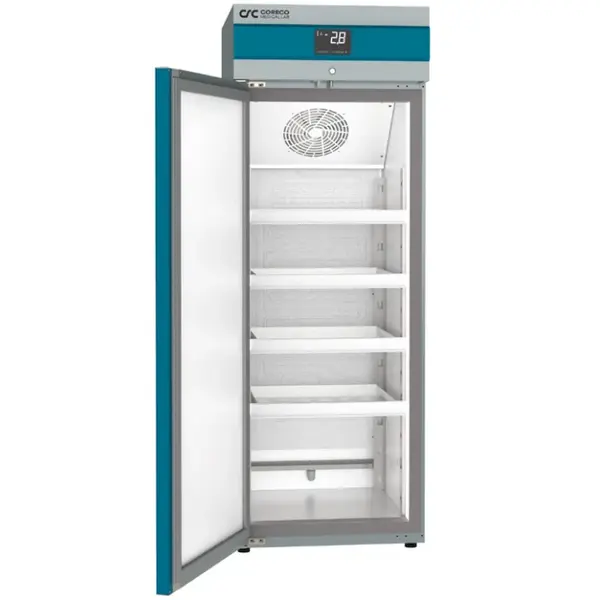 Medische Koelkast | LABORATORY | 335L | Grijs/Blauw | +2°C/+15°C | Geforceerd | Temperatuur-/Deuralarm | 600x650x1680(h)mm