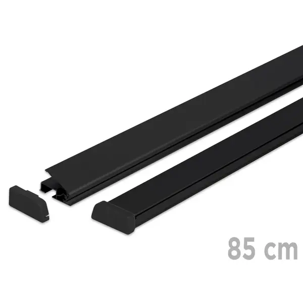 Posterrails | STANDARD | Aluminium | Zwart | Lengte 85cm
