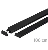 Luxus Posterrails | STANDARD | Aluminium | Zwart | Lengte 100cm 