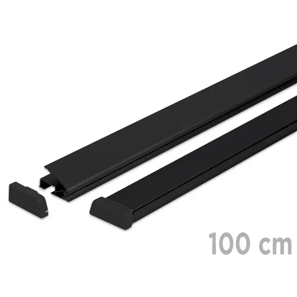 Posterrails | STANDARD | Aluminium | Zwart | Lengte 100cm