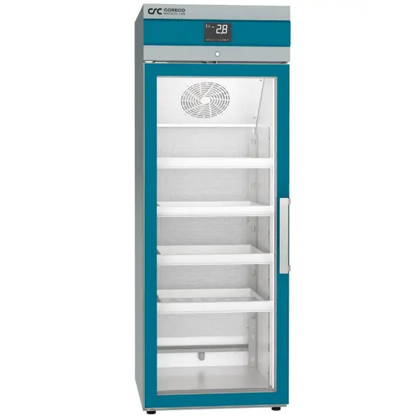 Medische Koelkast | LABORATORY | 335L | Grijs/Blauw | +2°C/+15°C | Geforceerd | Temperatuur-/Deuralarm | Licht Ontvlambare Medicatie | 600x650x1680(h)mm
