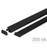Luxus Posterrails | STANDARD | Aluminium | Zwart | Lengte 200cm