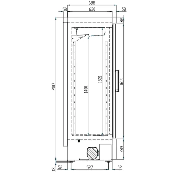 Medische Vrieskast | LABORATORY | 470L | Grijs/Blauw | -10°C/-25°C | Geforceerd | Temperatuur-/Deuralarm | 660x750x2050(h)mm