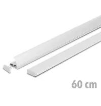 Luxus Posterrails | SLIM | Aluminium | Zilvergrijs | Lengte 60cm