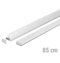 Luxus Posterrails | SLIM | Aluminium | Zilvergrijs | Lengte 85cm