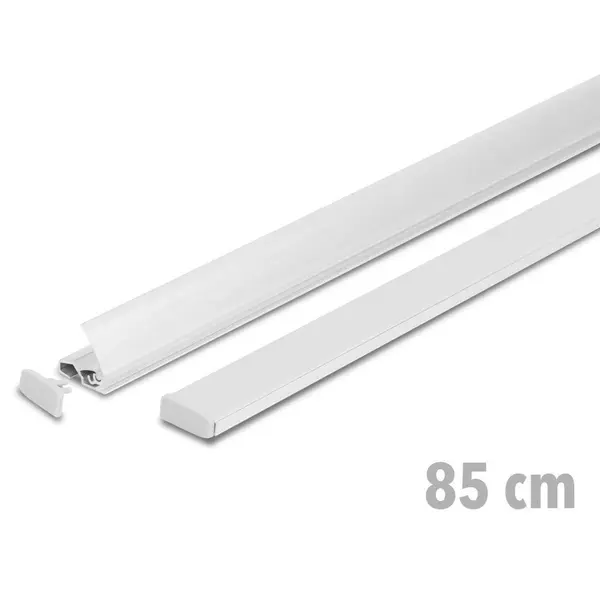 Posterrails | SLIM | Aluminium | Zilvergrijs | Lengte 85cm