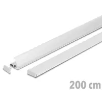 Luxus Posterrails | SLIM | Aluminium | Zilvergrijs | Lengte 200cm