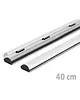 Luxus Posterrails | CLIP | Aluminium | Zilvergrijs | Lengte 40cm 