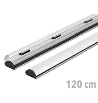 Luxus Posterrails | CLIP | Aluminium | Zilvergrijs | Lengte 120cm