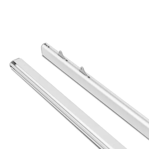 Posterrails | TWIN | Aluminium | Zilvergrijs | Lengte 100cm