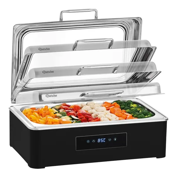 Chafing Dish | Elektrisch | 1/1 GN | 40°C/90°C | 0.5kW (230V) | Touchbediening + Afstandsbediening | 560x425x225(h)mm