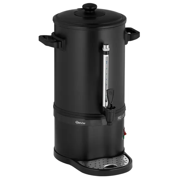 Koffiepercolator | PRO II | Zwart | 6L | 1.2kW (230V) | Enkelwandig | Lekbak | 315x310x485(h)mm