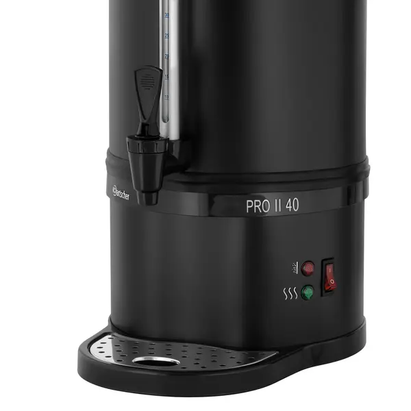 Koffiepercolator | PRO II | Zwart | 6L | Warmhoudfunctie | 1.2kW (230V) | Enkelwandig | Lekbak | 315x310x485(h)mm