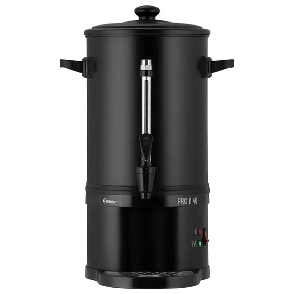 Koffiepercolator | PRO II | Zwart | 6L | 1.2kW (230V) | Enkelwandig | Lekbak | 315x310x485(h)mm