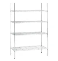 Bartscher Opbergrek | Staal | 4 Niveaus | Verstelbaar | Zelfmontage | 1210x610x1845(h)mm