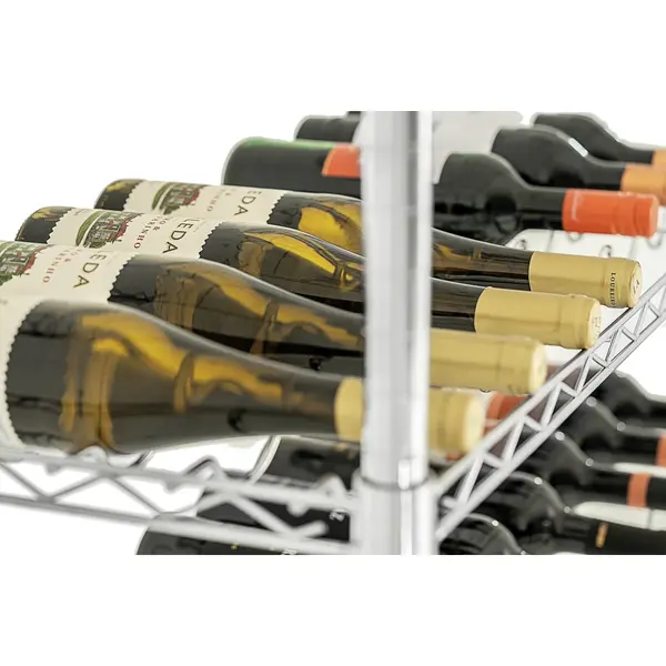 Wijnrek | Staal | 5 Niveaus (130x 75cl) | Verstelbaar | Zelfmontage | 910x355x1405(h)mm