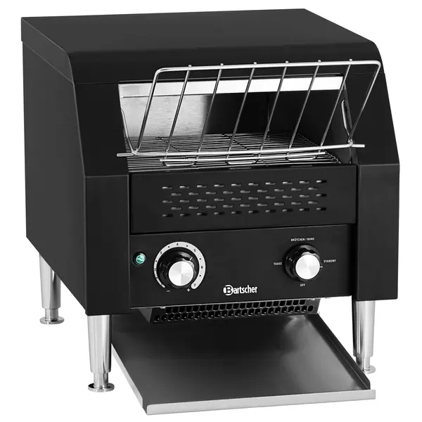 Doorlooptoaster | Zwart | Dubbel | ≤150/u | 2.24kW (230V) | 370x420x390(h)mm