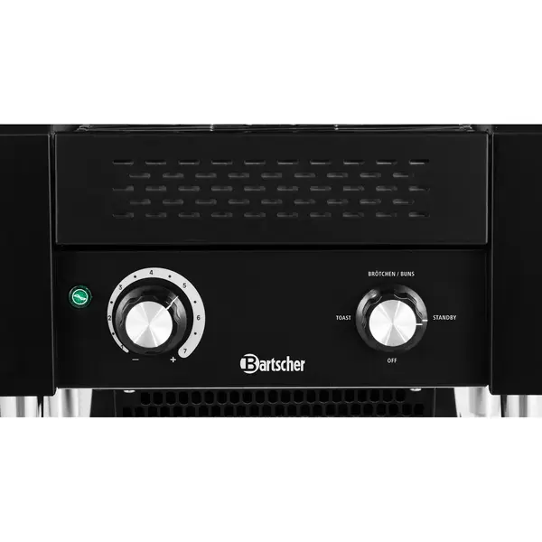 Doorlooptoaster | Zwart | Dubbel | ≤150/u | 2.24kW (230V) | 370x420x390(h)mm