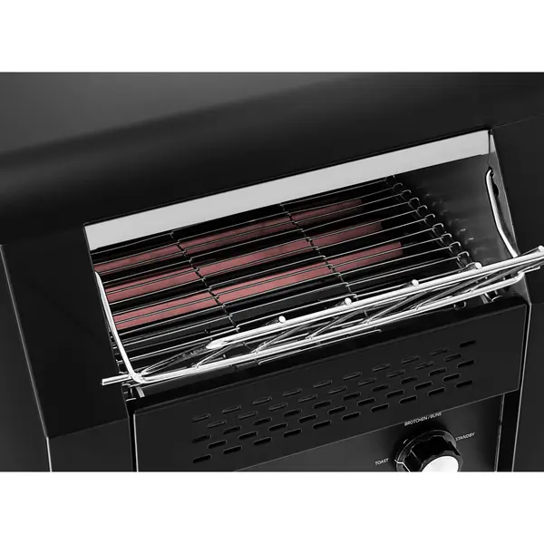 Doorlooptoaster | Zwart | Dubbel | ≤150/u | 2.24kW (230V) | 370x420x390(h)mm