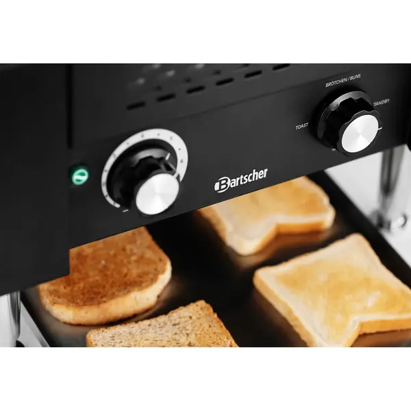 Doorlooptoaster | Zwart | Dubbel | Max. 150/u | 2.24kW (230V) | 370x420x390(h)mm