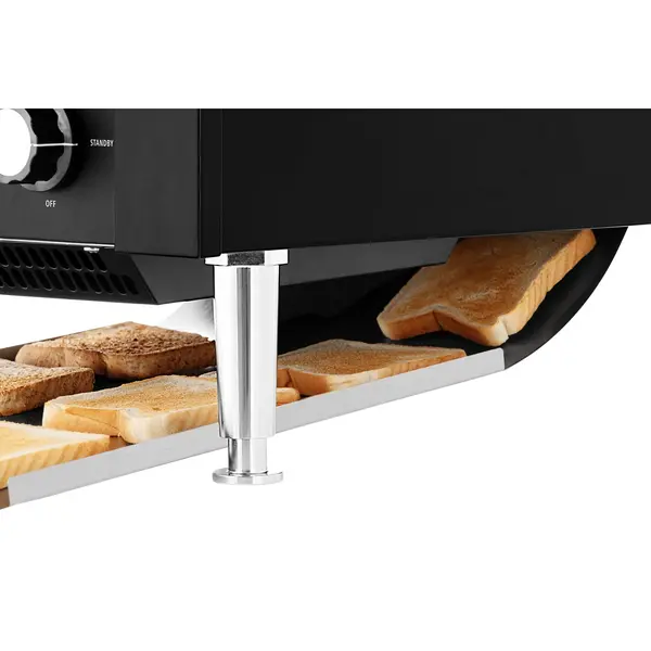 Doorlooptoaster | Zwart | Dubbel | ≤150/u | 2.24kW (230V) | 370x420x390(h)mm