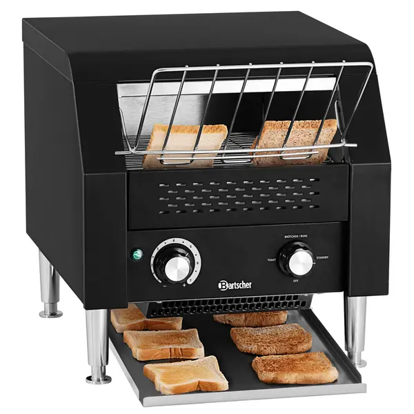 Doorlooptoaster | Zwart | Dubbel | Max. 150/u | 2.24kW (230V) | 370x420x390(h)mm