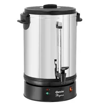 Bartscher Koffiepercolator | REGINA PLUS | RVS/Zwart | 14L | 1.45kW (230V) | Enkelwandig | 340x340x470(h)mm