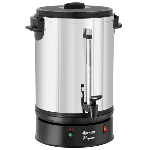 Koffiepercolator | REGINA PLUS | RVS/Zwart | 14L | 1.2kW (230V) | Enkelwandig | 340x340x470(h)mm