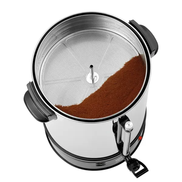 Koffiepercolator | REGINA PLUS | RVS/Zwart | 14L | 1.2kW (230V) | Enkelwandig | 340x340x470(h)mm