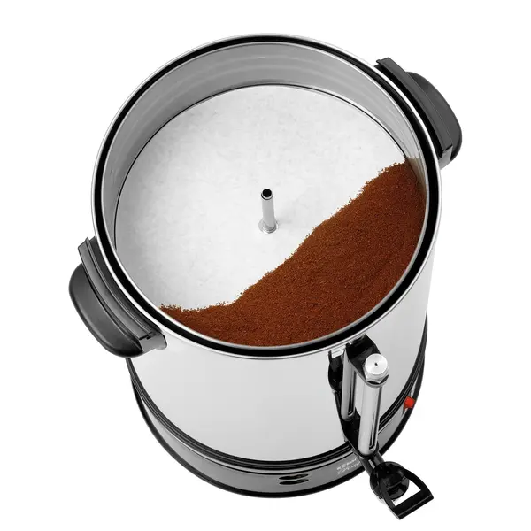 Koffiepercolator | REGINA PLUS | RVS/Zwart | 14L | 1.2kW (230V) | Enkelwandig | 340x340x470(h)mm