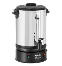 Bartscher Koffiepercolator | REGINA PLUS | RVS/Zwart | 7L | 1.2kW (230V) | Enkelwandig | 280x280x410(h)mm