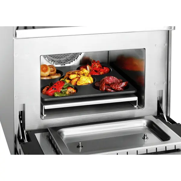 Eierbakplaat | SNACKJET 200/500 | Aluminium (Antiaanbaklaag) | 5x Ø110x15 | 292x282x20(h)mm