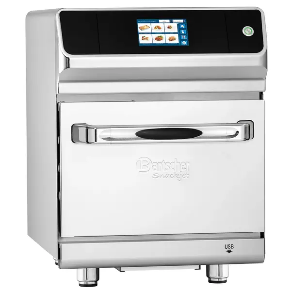 High Speed Oven | SNACKJET | Elektrisch | 25°C/280°C | Hetelucht + Magnetron | 3.5kW (230V) | Touchscreen + USB | 460x670x615(h)mm
