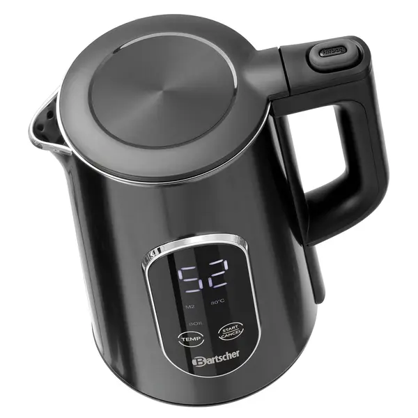 Waterkoker | Grijs/Zwart | 1.5L | 40°C/100°C | Warmhoudfunctie | Afneembare Kan | Touchbediening | 1.8kW (230V) | 220x160x260(h)mm