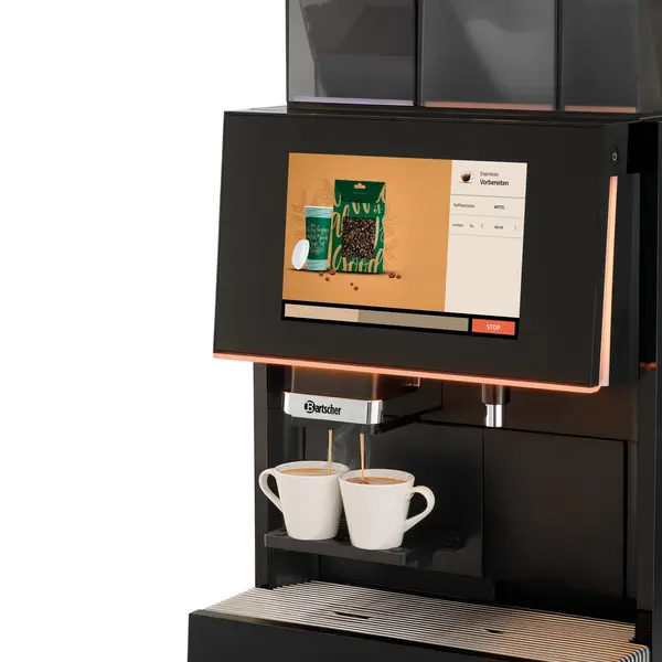 Volautomatisch Koffiezetapparaat | KV-SERIE | 90 Kopjes/u | 3 Hoppers (1x Bonen + 2x Toppings) | Waterreseroir/-Aansluiting | 2.5kW (230V) | Touchscreen | 380x605x695(h)mm