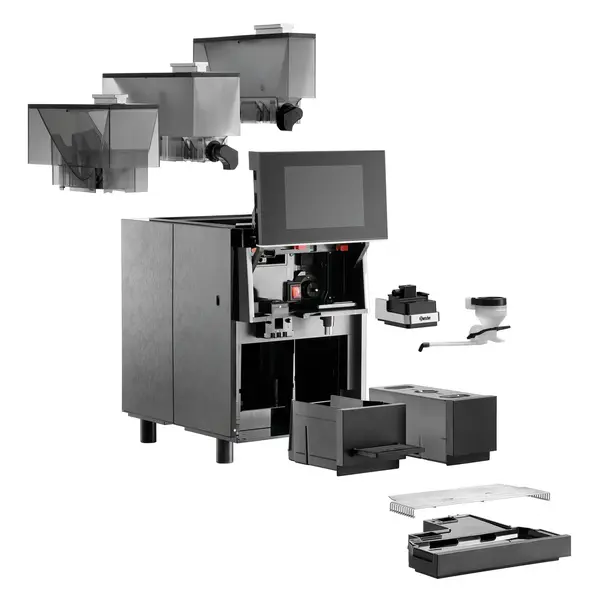 Volautomatisch Koffiezetapparaat | KV2 TOPPING | 120 Kopjes/Dag | 3 Hoppers (1x Bonen + 2x Toppings) | Waterreservoir (4L) / Wateraansluiting | 2.5kW (230V) | Touchscreen + USB | 380x605x695(h)mm