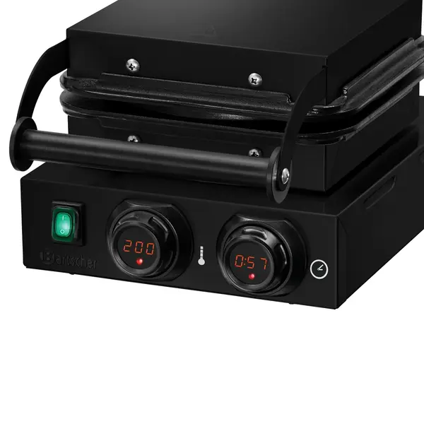 Wafelijzer | Enkel | Hartvormige Wafels | 50°C/300°C | 2.2kW (230V) | Timer | 285x470x225(h)mm