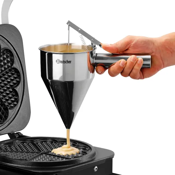 Wafelijzer | Enkel | Hartvormige Wafels | 50°C/300°C | 2.2kW (230V) | Timer | 285x470x225(h)mm