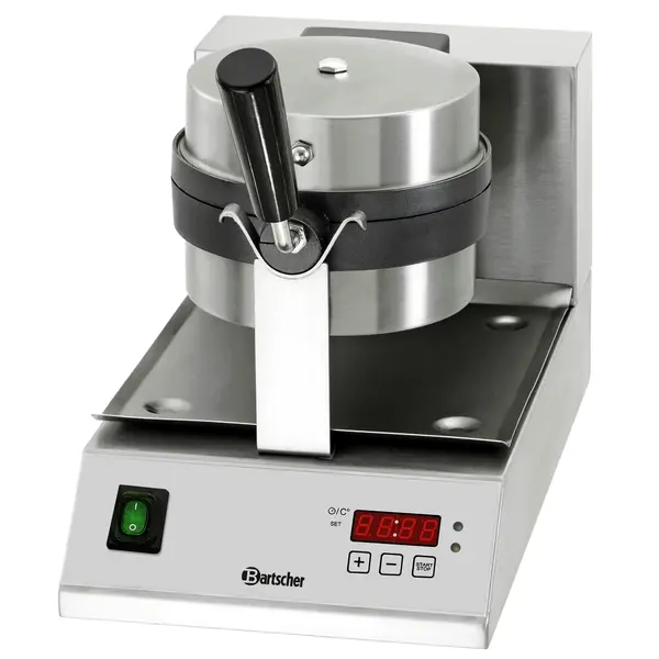 Wafelijzer Deluxe 1BW170D | 1kW | Wafelgrootte Ø170x35(h)mm | 260x505x320(h)mm