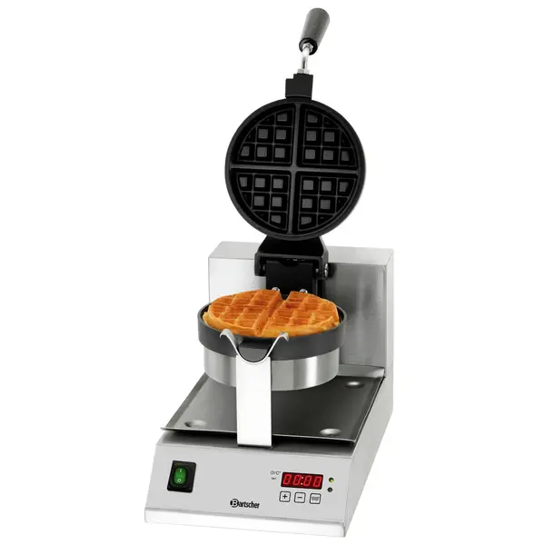 Wafelijzer Deluxe 1BW170D | 1kW | Wafelgrootte Ø170x35(h)mm | 260x505x320(h)mm