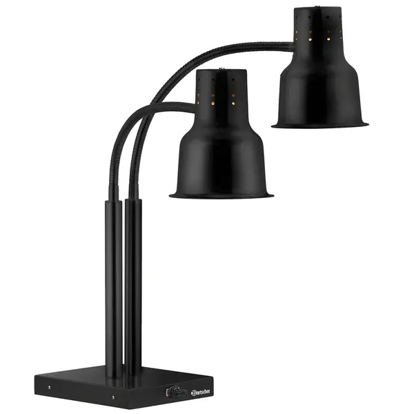Warmhoudlamp | Zwart | Flexibel | 2x 250W | Incl. Lampen | 335x520x700(h)mm